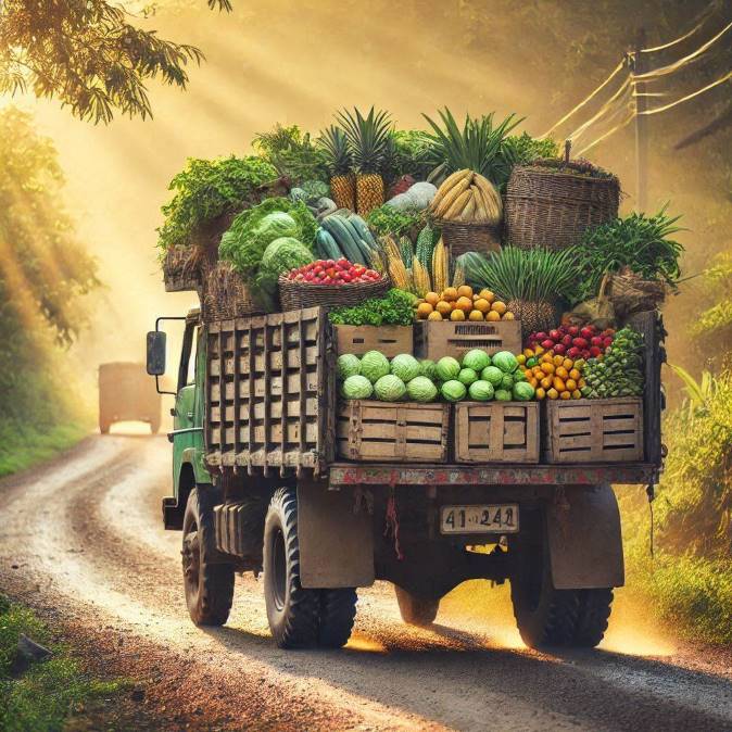 rural transport truck for fresh produce