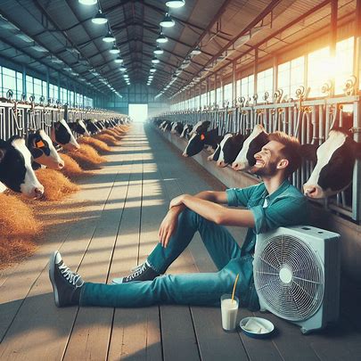 farm with airconditioning systems